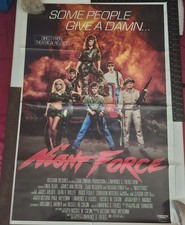 Nightforce 1987 Locandina Film 27x41 Originale Piegata Vestron Chad McQueen Vintage