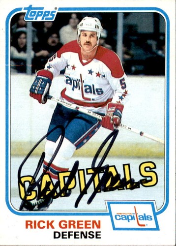 Rick green signed auto 1981 - rick, 1981-82
