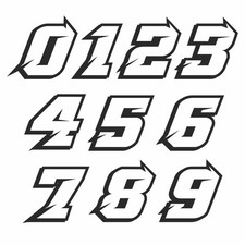 ADESIVO NUMERO RACING