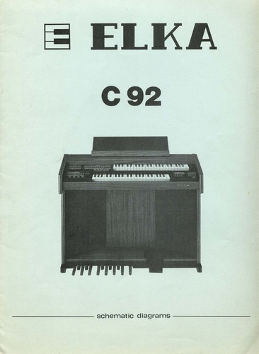 Elka c92 service manual - c92,