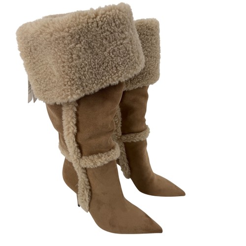 Stivali stiletto zara - zara, marroni