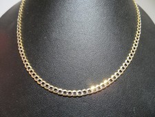 Catena maglia cordolo oro 14k - catena,