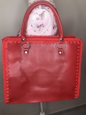 borsa mare donna rossa in PVC                                 