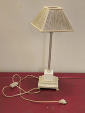 4 lampade Abat jour con paralume in stoffa vintage in stoffa legno e alluminio