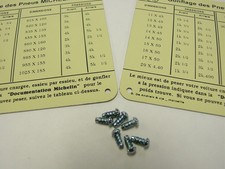 Compressore aria Michelin Man anni '20, bibendum - PIASTRE LATERALI - Best Made NUOVO!