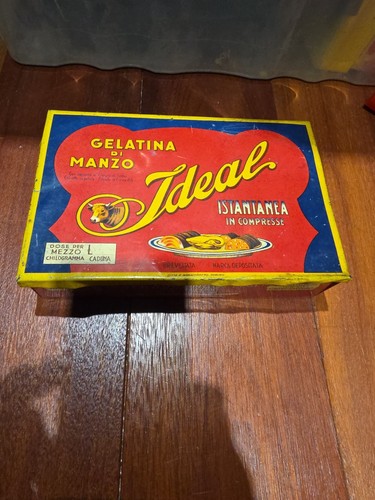 Antica scatola latta - scatola, di