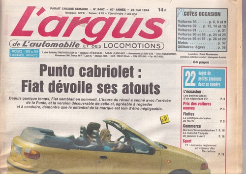 Argus 3407 punto - n°3407,