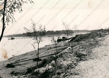 1971 PONTELAGOSCURO Barca da pesca? sul Fiume Po Ferrara Fotografia