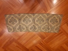 TESSUTO STOFFA VINTAGE BROCCATO VERDE e ORO scampolo anni 60/70 CM 41 X 116 