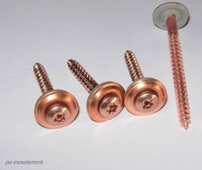 Viti per lattoniere acciaio inox A2/CU ramate TX 2 pezzi con disco di tenuta 15 mm