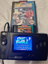 Sega Nomad inc SF2 Champion Edition display aggiornato e mod regione 50/60hz