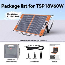 Pannello Solare Pieghevole 60W
