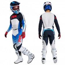 FOX MX Kit maglia e pantaloni - ADULT 360 FADE (Bianco/Blu)