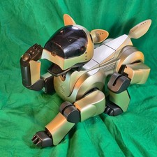 Junk Gold Aibo ERS-210 Sony con scatola con memoria con sfera rosa non testato RARO Giappone JP