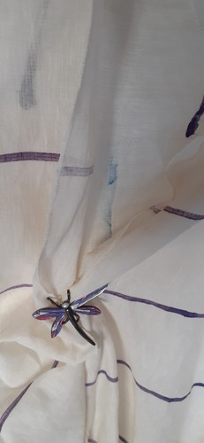 Hand painted linen cape plus - painted,