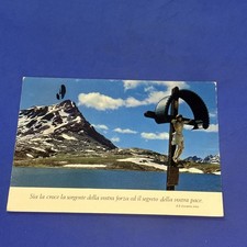 FRASE PAPA GIOVANNI XXIII CRISTO IN CROCE - CARTOLINA A COLORI