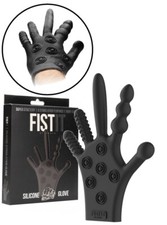 Guanto stimolante vaginale massaggiatore anale in silicone plug butt a sfere sex