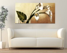Quadro moderno Stampa solo Tela cm.120x60 Calle Fiori Arredo Casa Arte Design