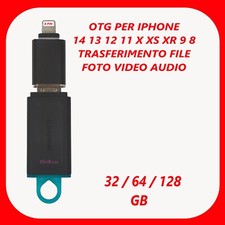 Adattatore OTG per iphone 11 12 13 14 memoria aggiuntiva USB trasferimento dati