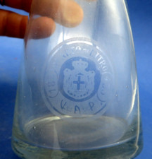 - MISURA VINO QUARTO DI LITRO - OSTERIA VETRO VECCHIO MARCHIO REGNO SAVOIA 0,25