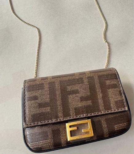 Fendi zucca brown - zucca, nano