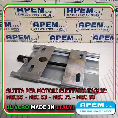 Slitta per motore monofase