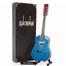 David Bowie Guitar Miniature Replica | Handmade Music Gifts