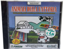CD-ROM Animali della fattoria Finson Software Vintage Blisterato