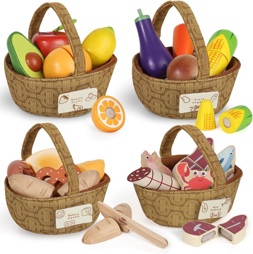 Set alimenti gioco legno - gioco,