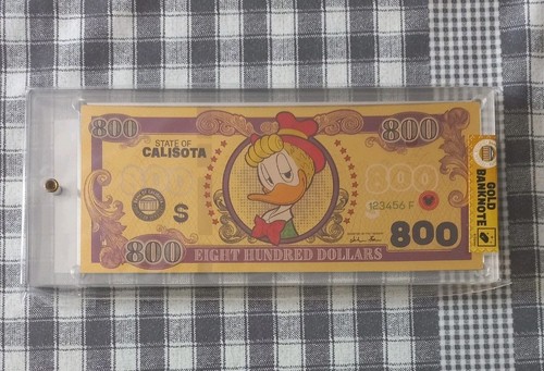 Disney gold banknote - banknote,