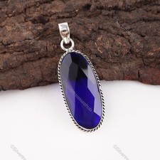 Pietra Zaffiro Blu Argento 925