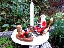 FIGURINA NATALIZIA GRANDE DECORATIVA VILLEROY & BOCH BABBO NATALE LEGGE BAMBINI VO