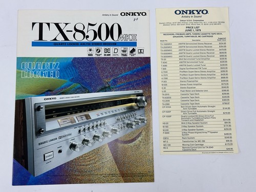 Onkyo 8500 mkii brochure di - onkyo, tx-8500