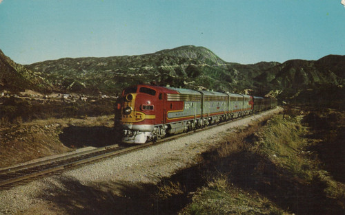 Cartolina santa streamliner - santa, fe