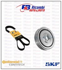 KIT CINGHIA SERVIZI, PULEGGIA ALBERO MOTORE FIAT, MOTORI 1.9 JTD CONTITECH/SKF