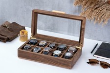 Scatola orologio noce