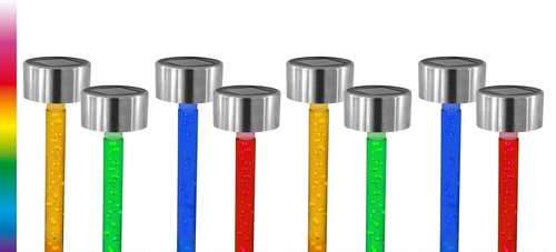 8er set colorato led lampade - led,