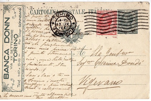 1921 cartolina postale - 1921,