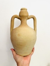 ? Ceramica Popolare Puglia GROTTAGLIE antico vaso anfora biansata terracotta