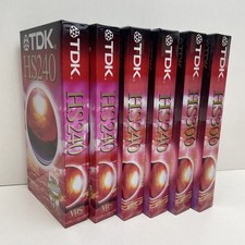 6x VHS TDK 240/300 cassetta