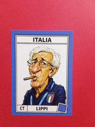Figurina caricatura calciatori - figurina,