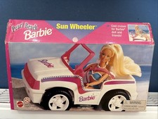 Barbie Sun Wheeler Jeep Car di Mattel bianca rosa vintage 1994 in scatola NUOVA SCATOLA INDOSSATA