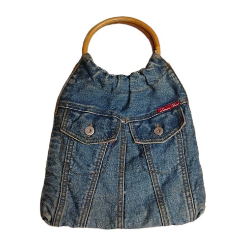 Borsa mano blu denim - mano,