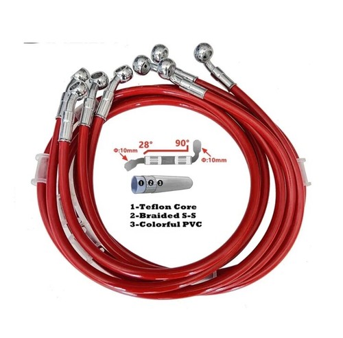Tubo freno treccia - in,