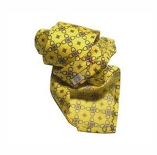 CRAVATTA SETTE PIEGHE GIALLA