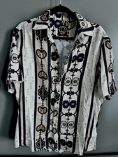 Camicia Fantasia Geometrica Manica Corta Laponte - Tg. L