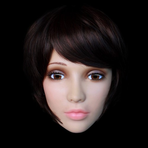 Maschera testa donna silicone