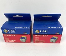Set 2 cartucce inchiostro a colori NE-0T041 Epson Stylus C62/CX3200 scadute 04/2008