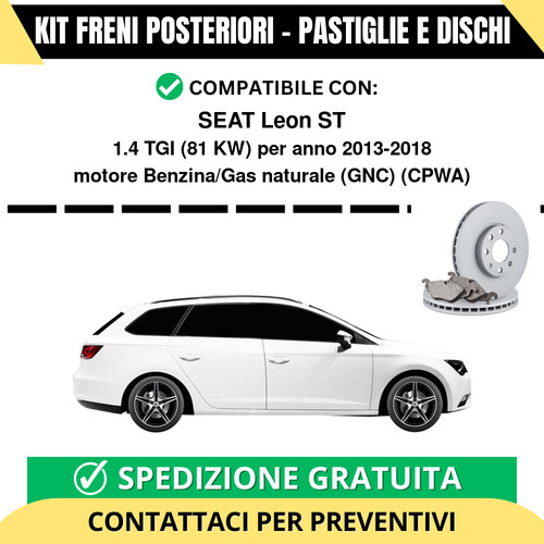 Kit freni posteriori per seat - per,