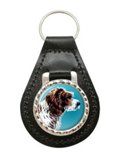Petit Basset Griffon Vendéen Leather Key Fob